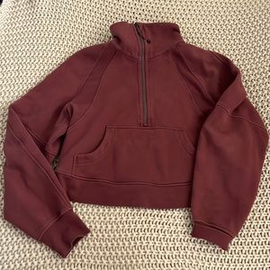 Lulu crops scuba hoodie, no hood